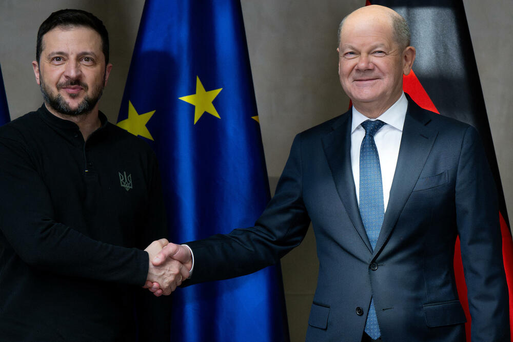 Zelenski i Šolc na bezbjednosnoj konferenciji u Minhenu, 15. februara ove godine, Foto: Reuters