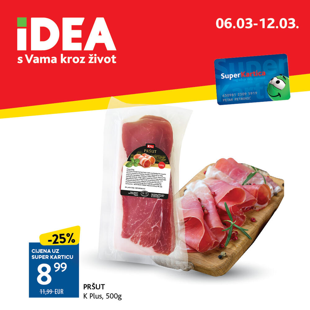 <p>Prelistajte <a href="https://catalog.idea.co.me/mart-2025/redovna-akcija-0603-1203/"><strong>novi IDEA katalog</strong> </a>i uvjerite se da vas u IDEA prodavnicama očekuje bogata ponuda pažljivo biranih namirnica po sniženim cijenama.</p>