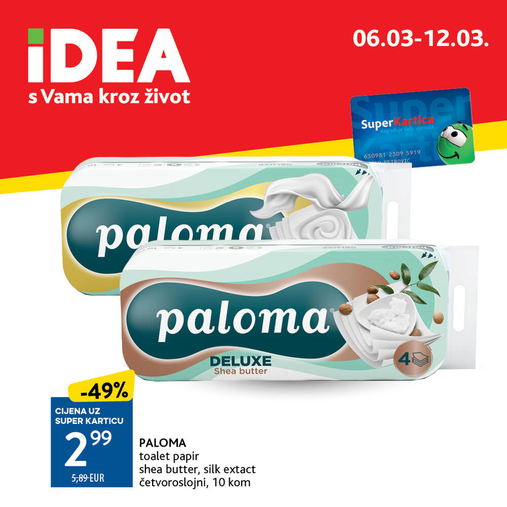 <p>Prelistajte <a href="https://catalog.idea.co.me/mart-2025/redovna-akcija-0603-1203/"><strong>novi IDEA katalog</strong> </a>i uvjerite se da vas u IDEA prodavnicama očekuje bogata ponuda pažljivo biranih namirnica po sniženim cijenama.</p>