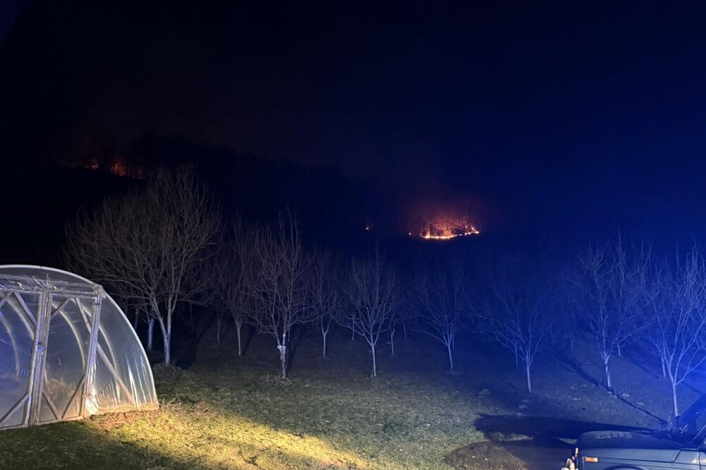 Jedan od požara na području opštine Bijelo Polje, Foto: Jadranka Ćetković