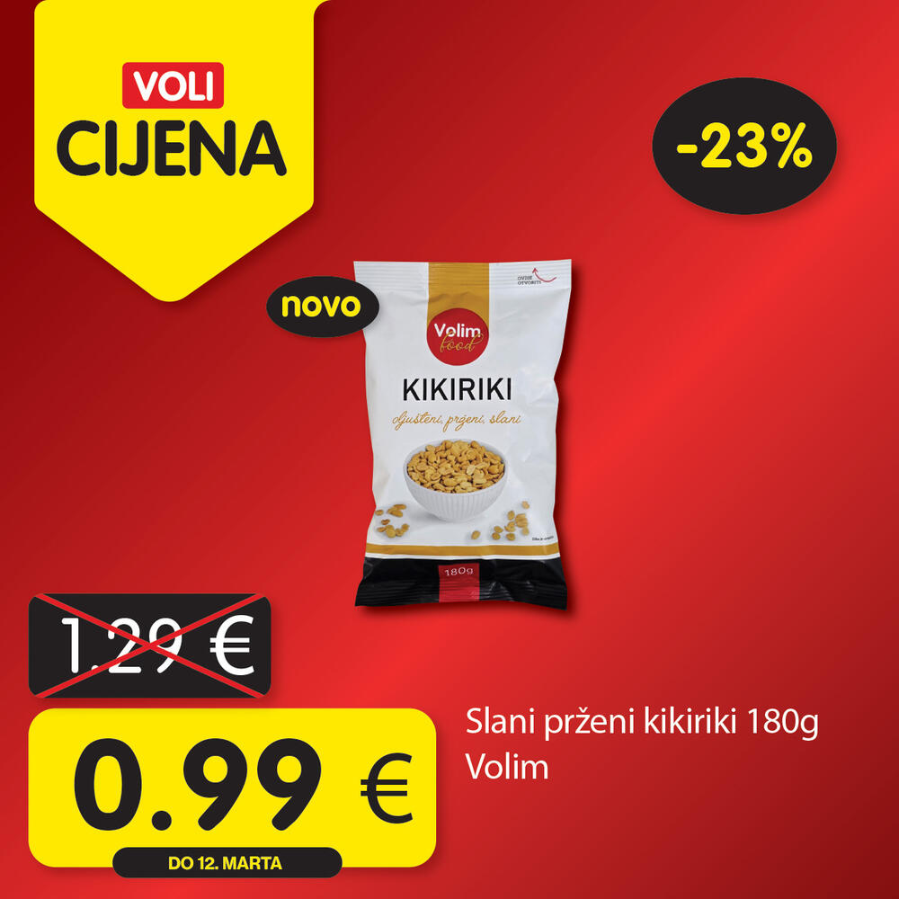 <p>Potražite proizvode sa specijalnom oznakom Voli cijena i uštedite vaš kućni budžet.</p>  <p> </p>