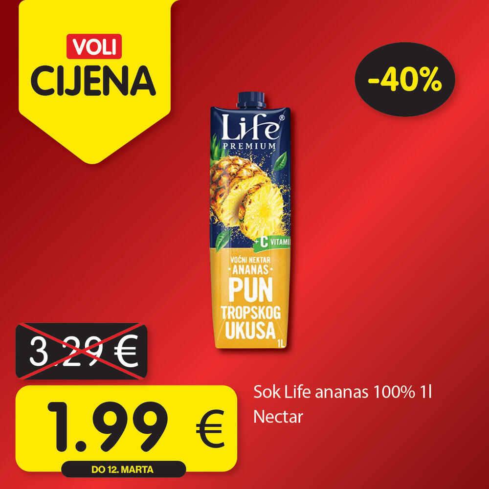 <p>Potražite proizvode sa specijalnom oznakom Voli cijena i uštedite vaš kućni budžet.</p>  <p> </p>