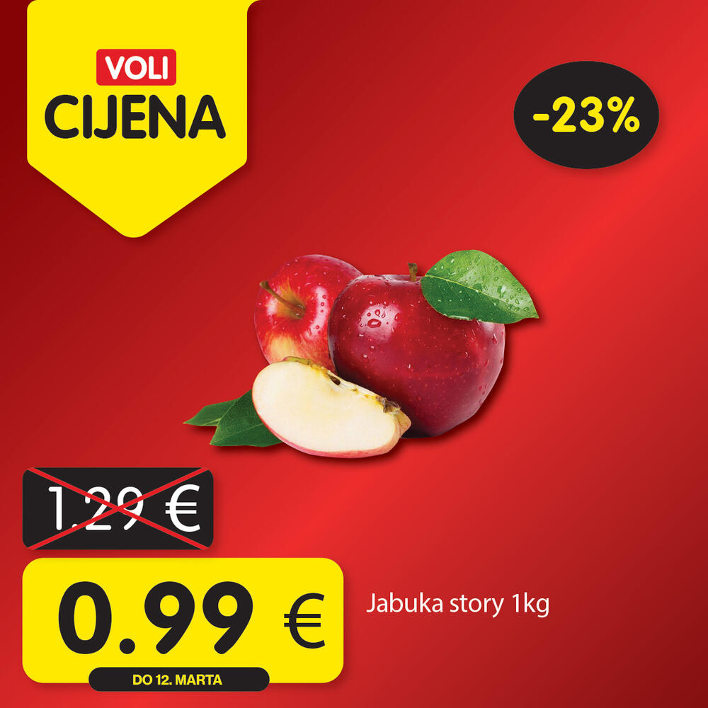 <p>Potražite proizvode sa specijalnom oznakom Voli cijena i uštedite vaš kućni budžet.</p>  <p> </p>