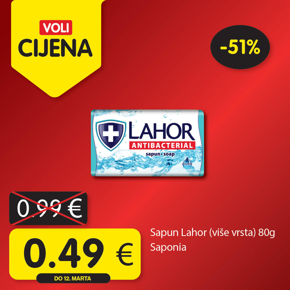 <p>Potražite proizvode sa specijalnom oznakom Voli cijena i uštedite vaš kućni budžet.</p>  <p> </p>