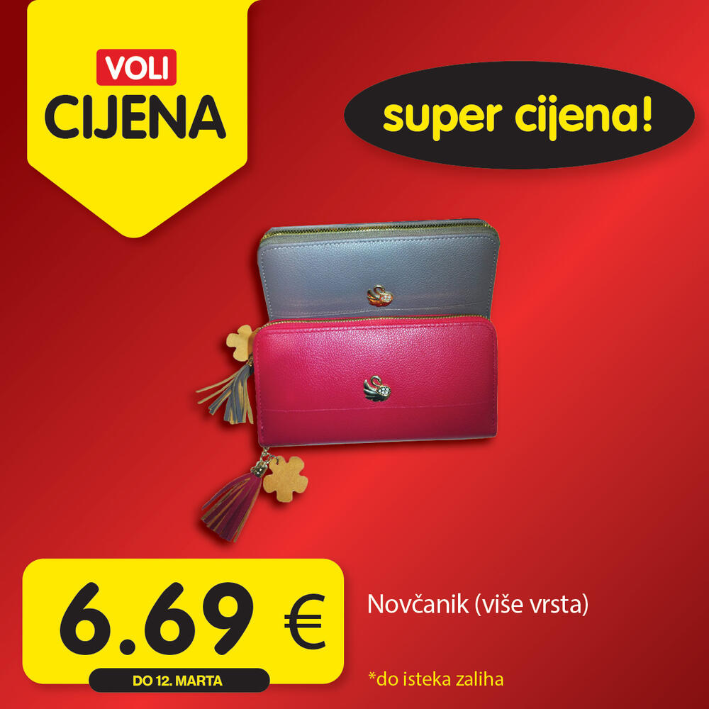 <p>Potražite proizvode sa specijalnom oznakom Voli cijena i uštedite vaš kućni budžet.</p>  <p> </p>