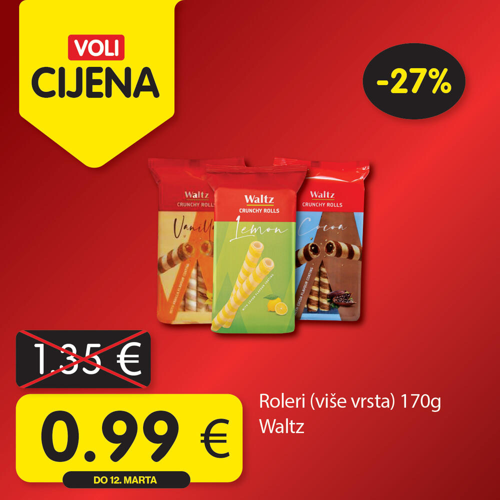 <p>Potražite proizvode sa specijalnom oznakom Voli cijena i uštedite vaš kućni budžet.</p>  <p> </p>