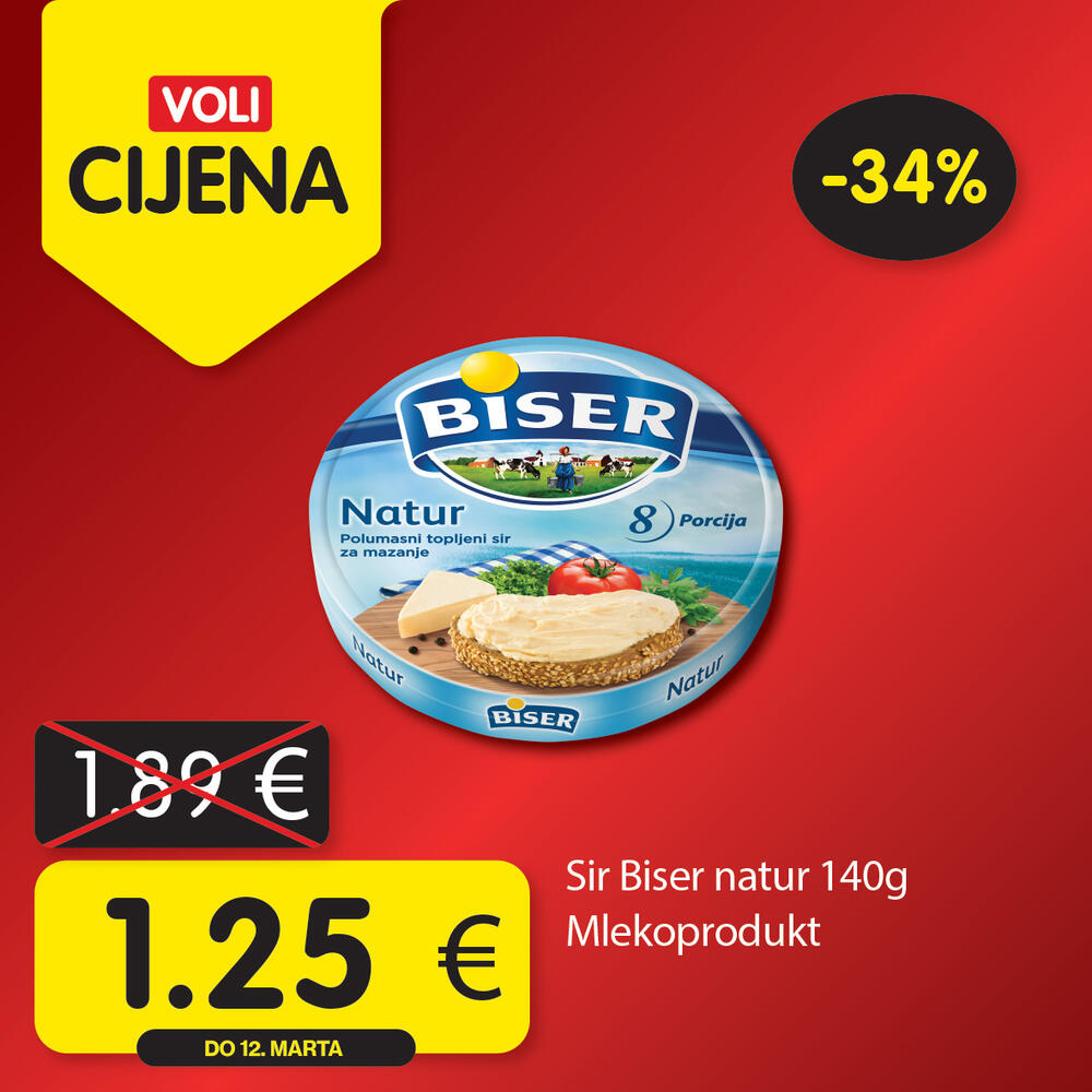 <p>Potražite proizvode sa specijalnom oznakom Voli cijena i uštedite vaš kućni budžet.</p>  <p> </p>