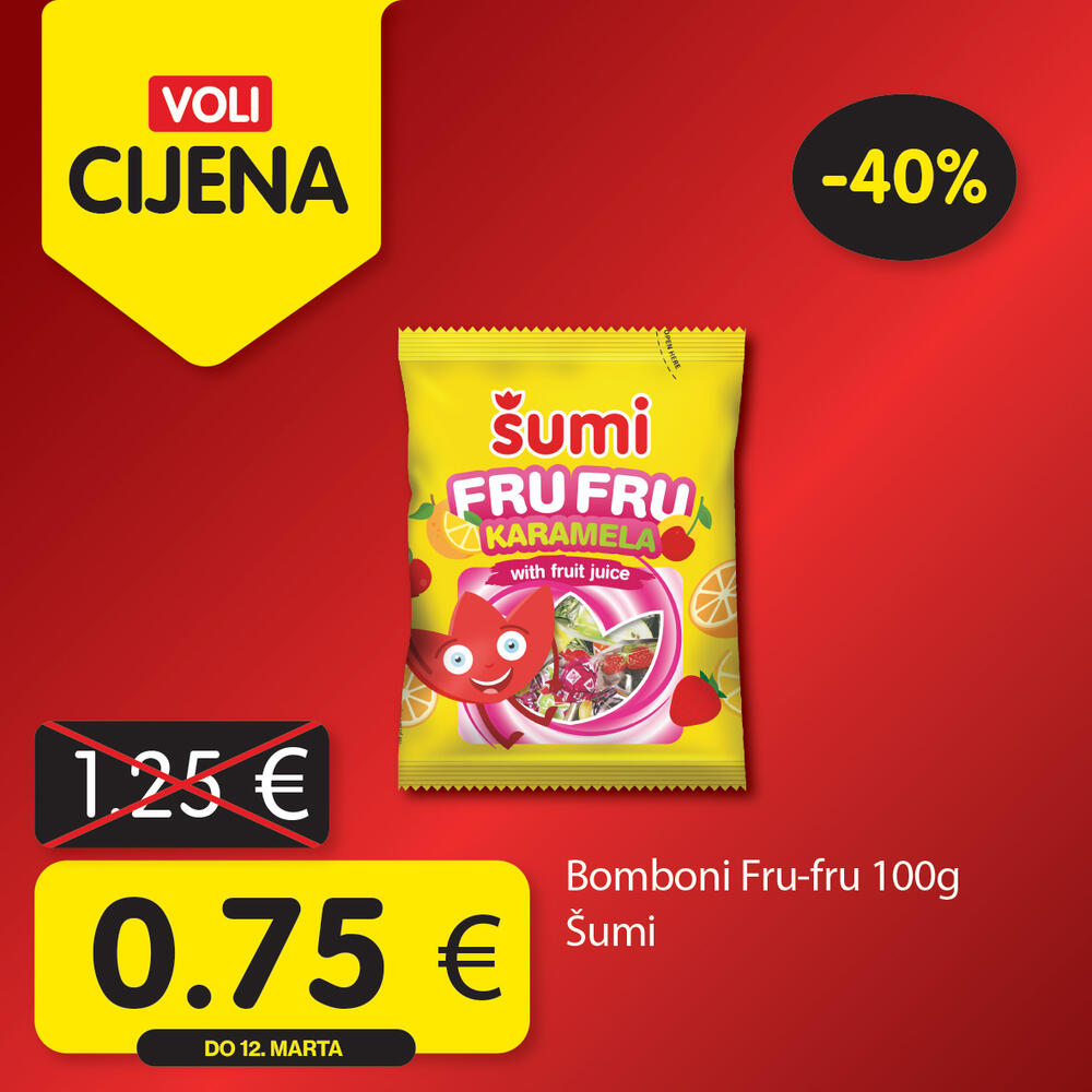 <p>Potražite proizvode sa specijalnom oznakom Voli cijena i uštedite vaš kućni budžet.</p>  <p> </p>