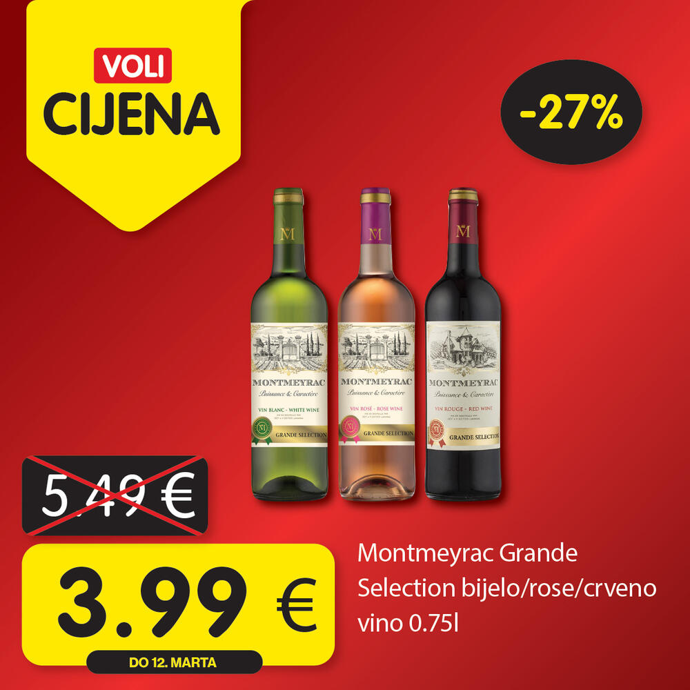 <p>Potražite proizvode sa specijalnom oznakom Voli cijena i uštedite vaš kućni budžet.</p>  <p> </p>