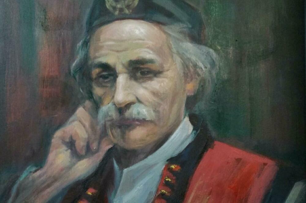 Sula Radov na portretu Slavenka Rakočevića Rakoča, Foto: Vijesti