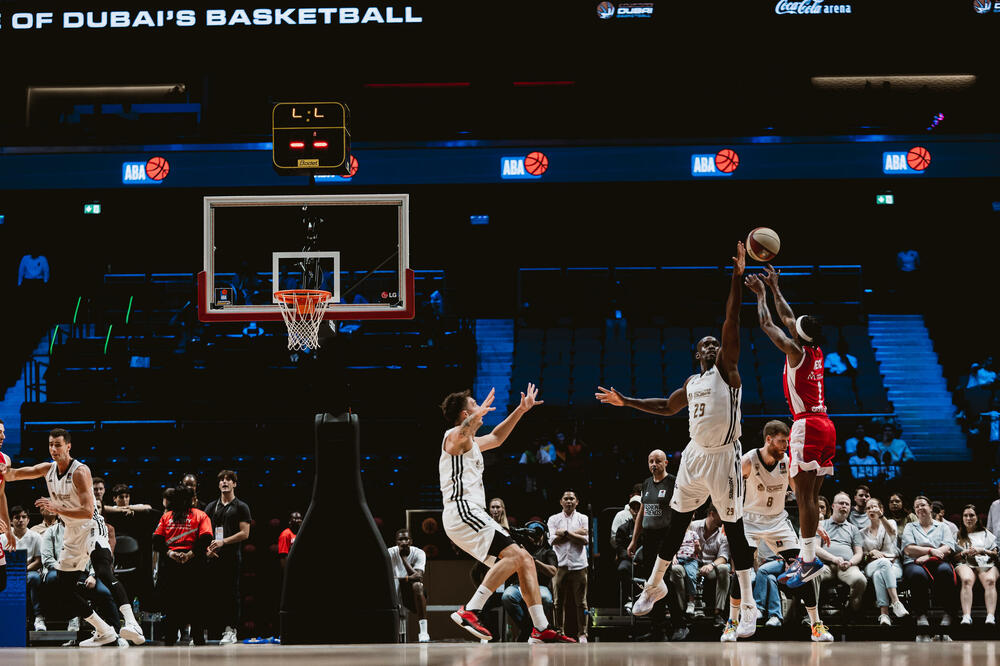 Detalj sa jučerašnje utakmice, Foto: Dubai Basketball
