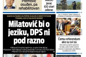 Naslovna strana "Vijesti" za 11. mart 2025.