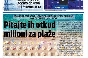 Naslovna strana "Vijesti" za 12. mart 2025.