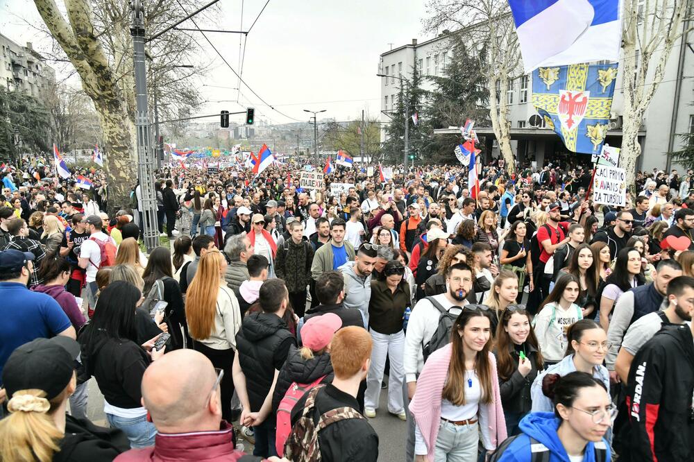 Sa jednog od ranijih protesta u Beogradu (arhiva), Foto: BETAPHOTO/MILAN ILIC