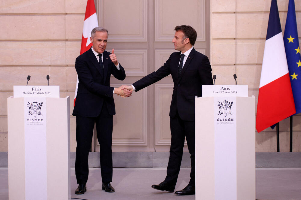 Makron i Karni u Parizu, Foto: Reuters