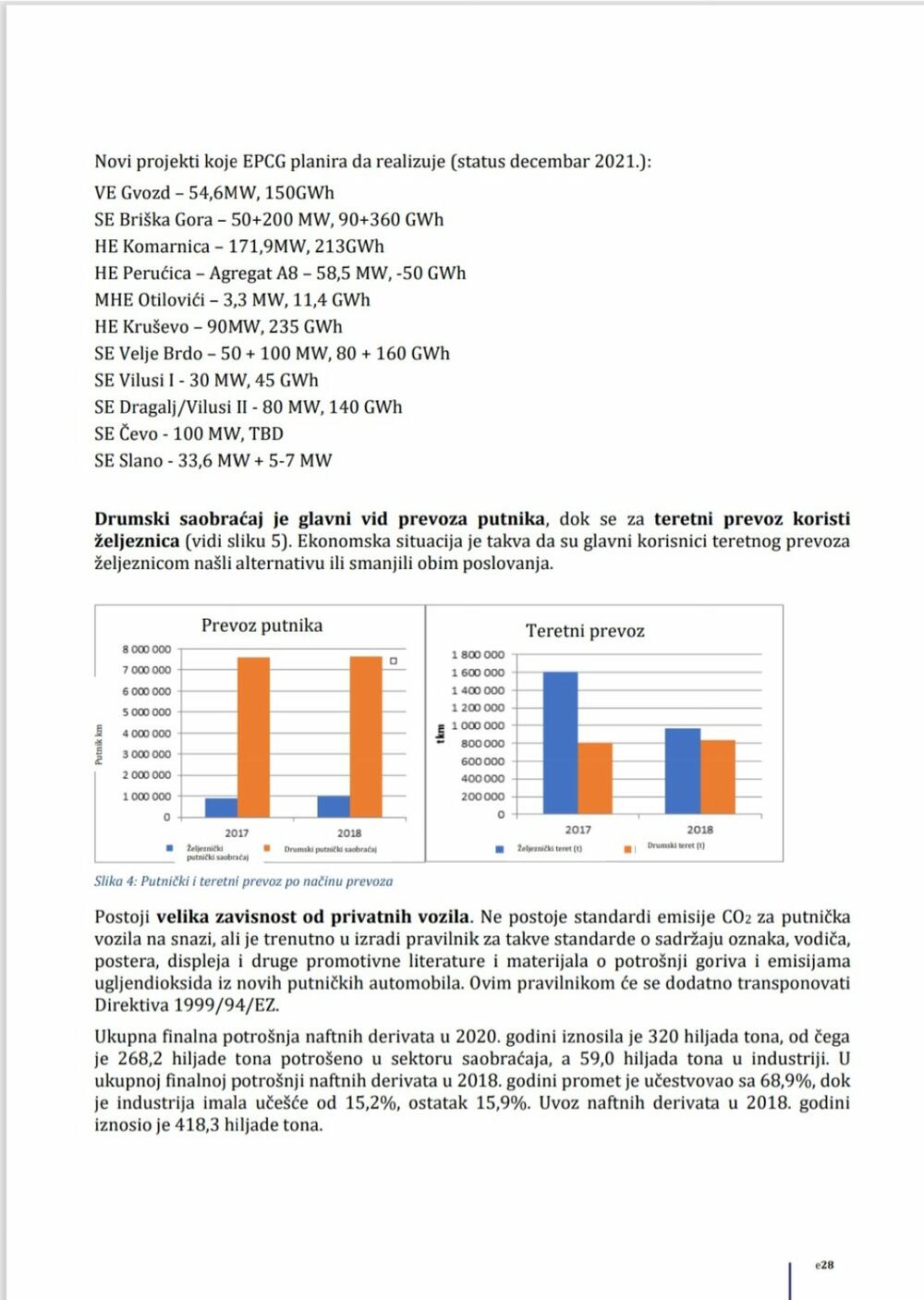 <p>"Dokument je do te mjere konfuzan, da se na dva mjesta pominje da Crna Gora prestaje sa proizvodnjom uglja 2035, a da TE Pljevlja, ostaje u funkciji do 2040, nakon čega će preći u režim hladne rezerve. Nejasno je, koji energent će jedina Termoelektrana u našoj državi, koristiti u međuvremenu", ističe Janjušević</p>