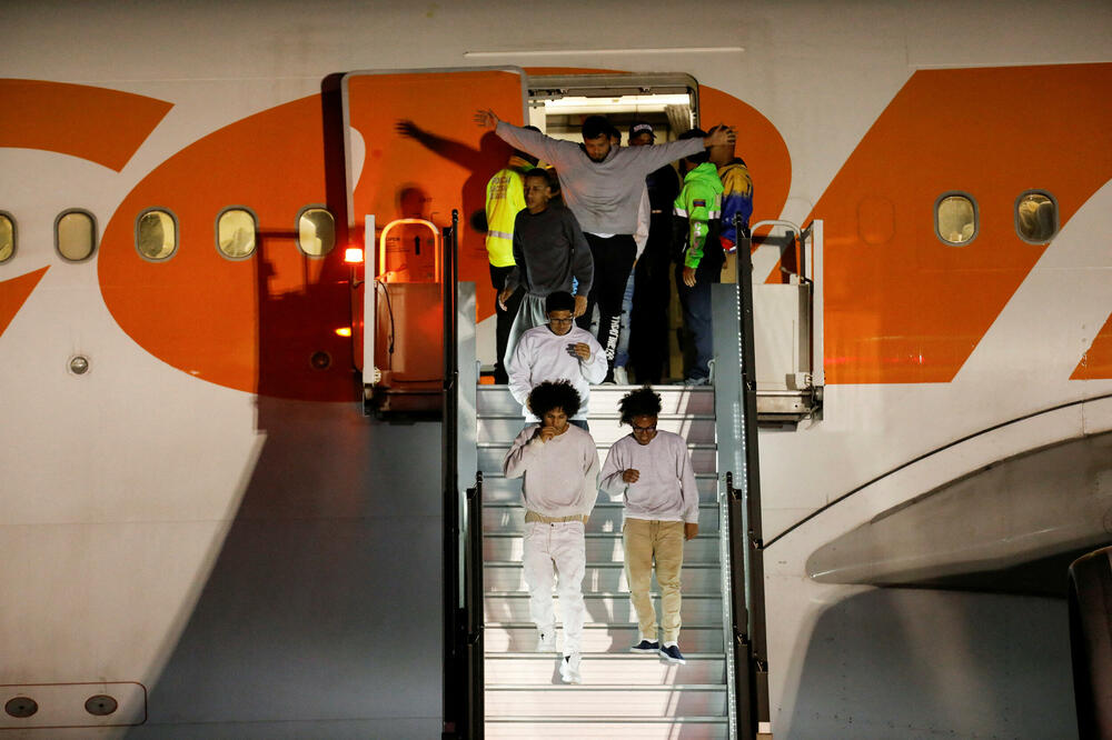 Venecuelanski migranti stižu letom nakon što su deportovani iz Sjedinjenih Američkih Država, Foto: Reuters