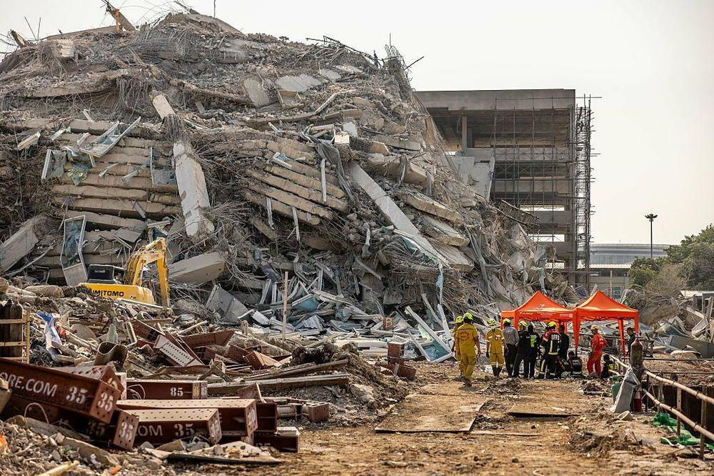 Zemljotres u susjednom Mjanmaru srušio je oblakoder od trideset spratova u glavnom gradu Tajlanda Bangkoku u martu 2025. godine, Foto: Reuters