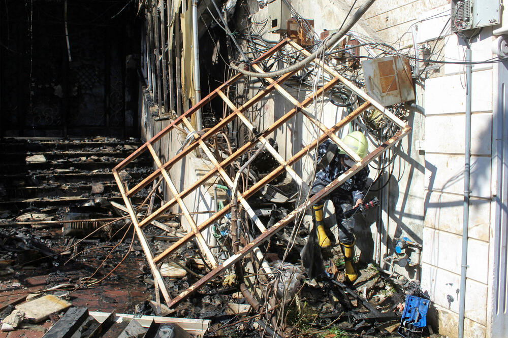 Oštećenje nastalo prilikom vazdušnog udara Izraela na Damask sredinom marta, Foto: Reuters