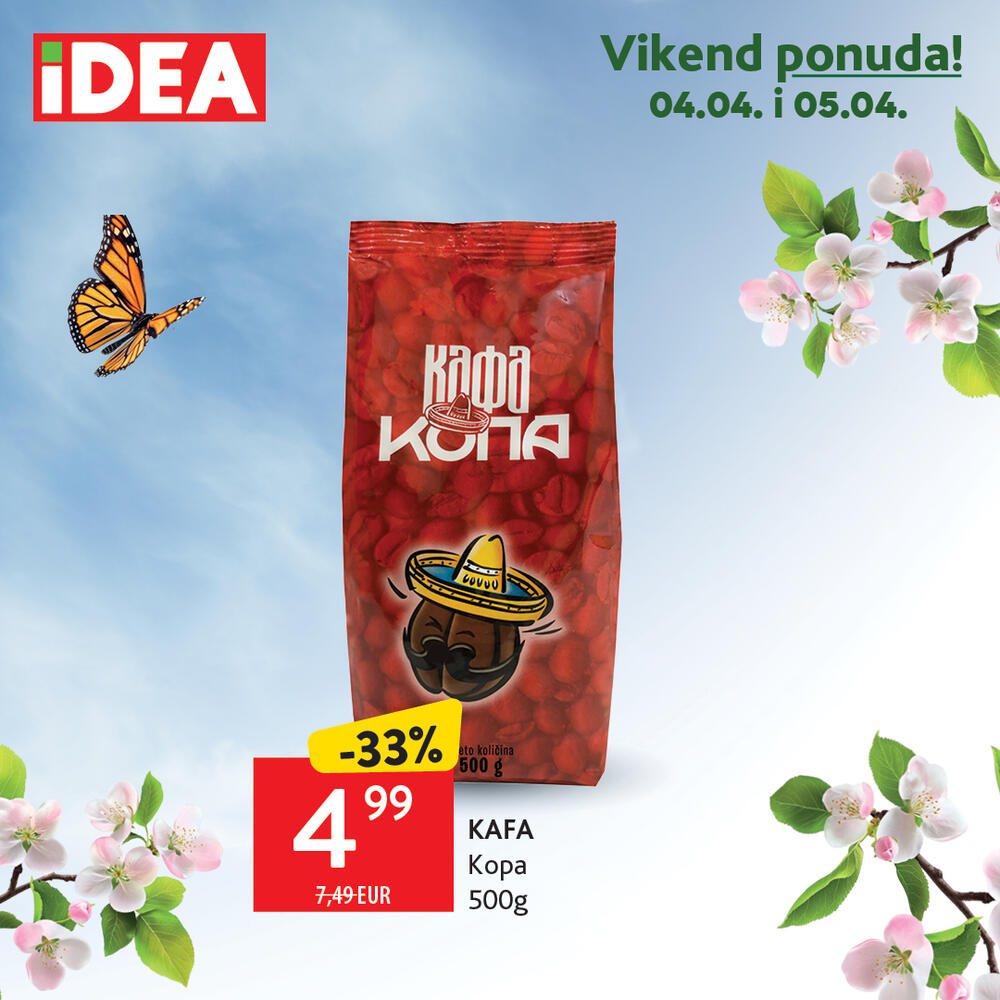 <p>Pogledajte <a href="https://catalog.idea.co.me/april-2025/redovna-akcija-304-904/?page=1" target="_blank">novi nedjeljni IDEA katalog</a> sa bogatom ponudom proizvoda po sniženim cijenama<br />  </p>