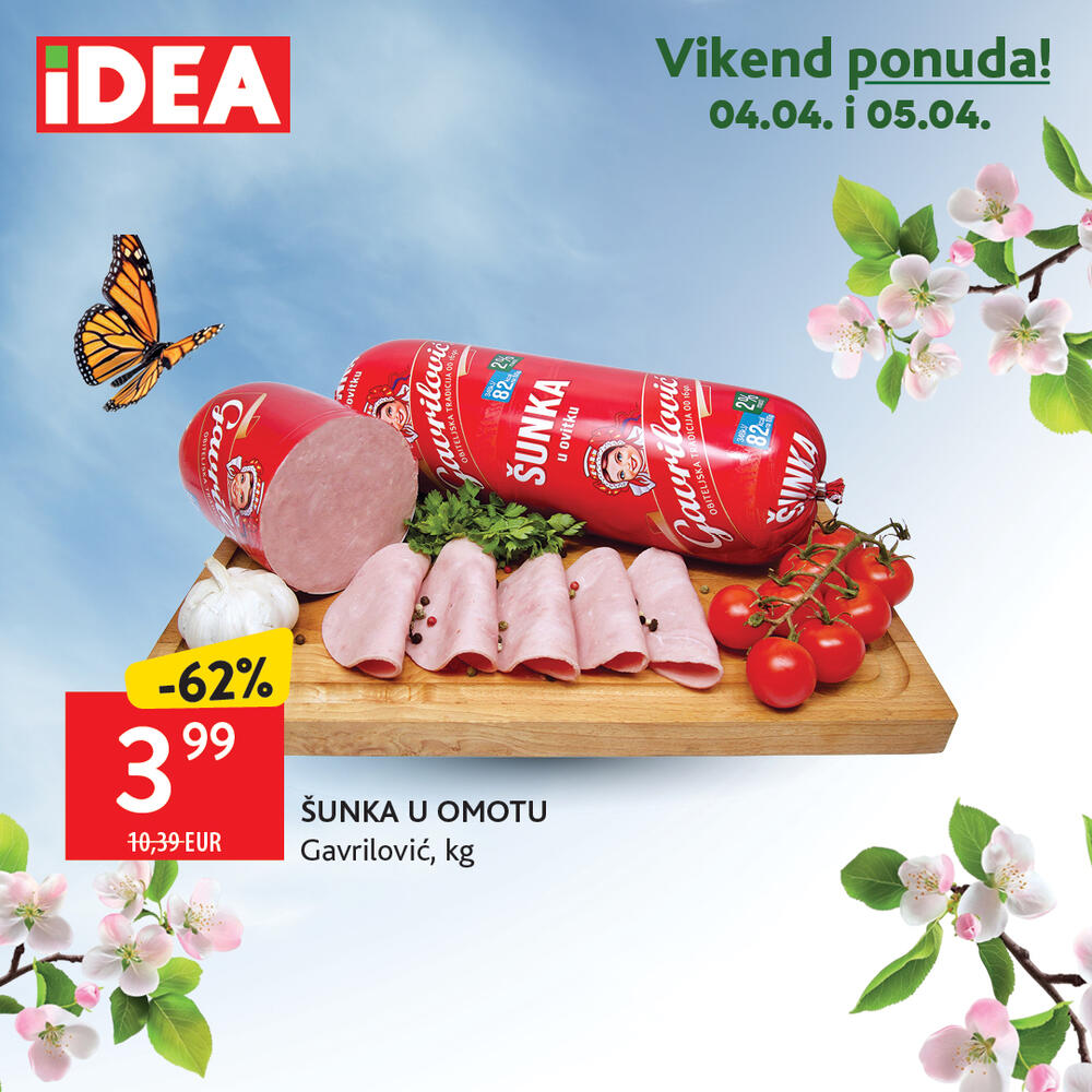 <p>Pogledajte <a href="https://catalog.idea.co.me/april-2025/redovna-akcija-304-904/?page=1" target="_blank">novi nedjeljni IDEA katalog</a> sa bogatom ponudom proizvoda po sniženim cijenama<br />  </p>