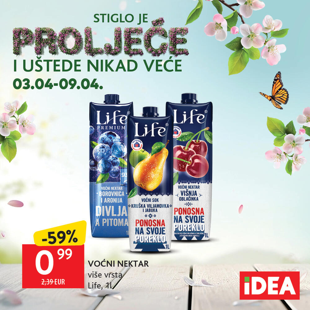 <p>Pogledajte <a href="https://catalog.idea.co.me/april-2025/redovna-akcija-304-904/?page=1" target="_blank">novi nedjeljni IDEA katalog</a> sa bogatom ponudom proizvoda po sniženim cijenama<br />  </p>