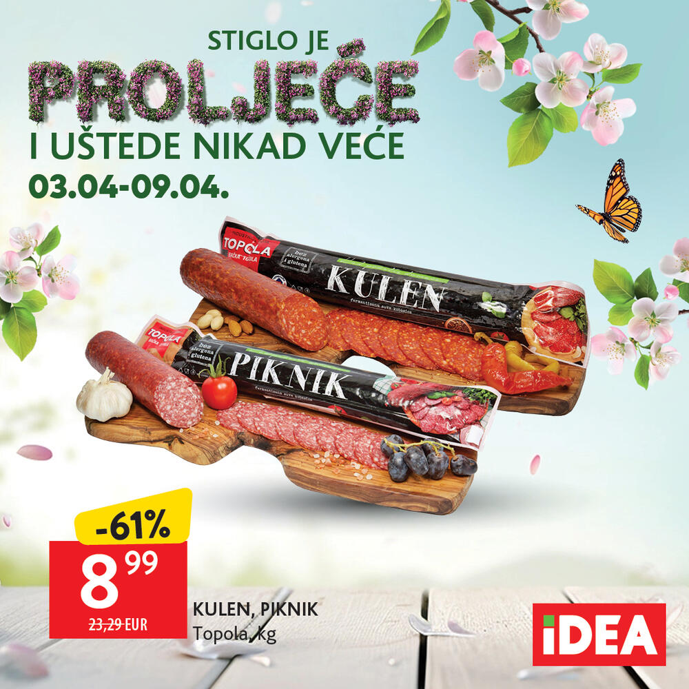 <p>Pogledajte <a href="https://catalog.idea.co.me/april-2025/redovna-akcija-304-904/?page=1" target="_blank">novi nedjeljni IDEA katalog</a> sa bogatom ponudom proizvoda po sniženim cijenama<br />  </p>