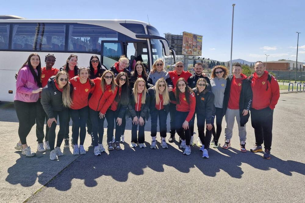 Reprezentacija Crne Gore pred odlazak u Portugal, Foto: RSCG