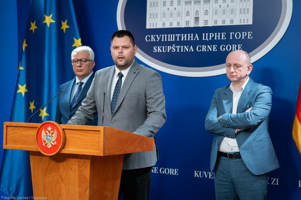 Mandić, Kovačević i Knežević, Foto: Skupstina.me