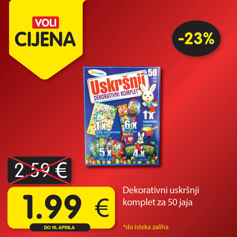 <p><em>Potražite u svim Voli i Naš diskont marketima</em></p>