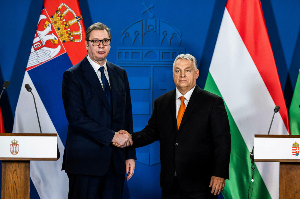 Vučić i Orban u Budimpešti u februaru ove godine, Foto: Reuters