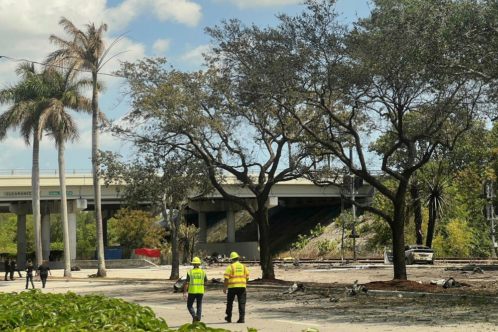 <p>Federalna uprava za vazduhoplovstvo (FAA) identifikovala avion kao Cesnu 310 sa tri osobe u njemu. Srušio se oko 10:20 po lokalnom vremenu poslije polaska sa aerodroma u Boka Ratonu za Talahasi, saopštila je FAA</p>