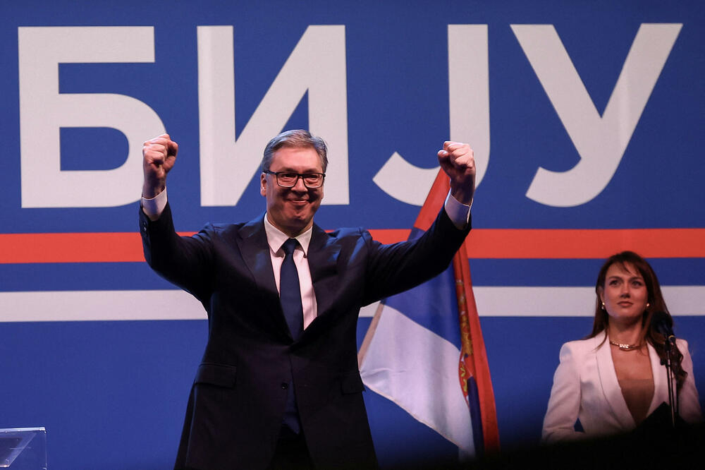 Vučić večeras na skupu u Beogradu, Foto: Reuters