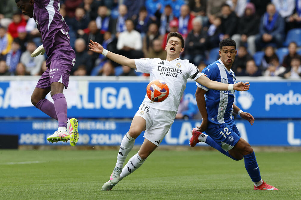 Arda Guler na današnjem meču, Foto: Reuters