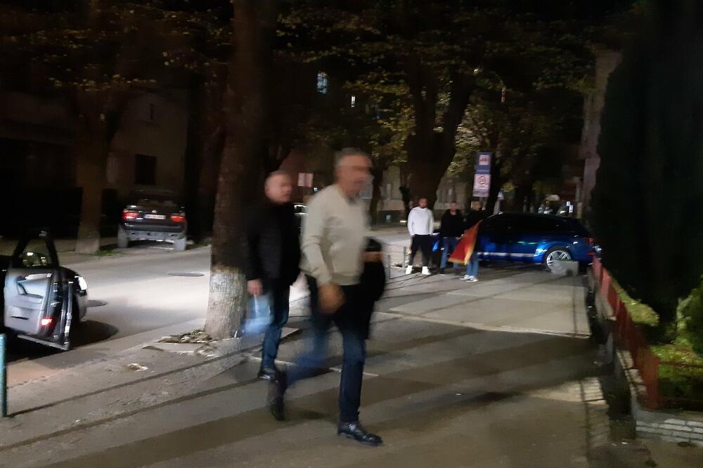 Đukanović stiže u štab DPS-a, Foto: Biljana Matijašević