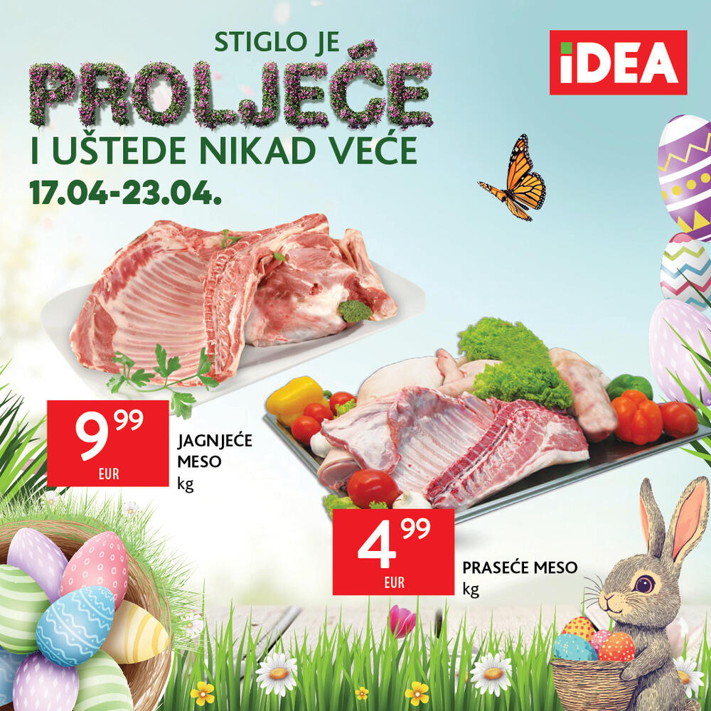 <p>U susret uskršnjim praznicima, IDEA je pripremila novi katalog koji će vam omogućiti da pripremite bogatu i raznovrsnu trpezu, a uz to i da uštedite.</p>