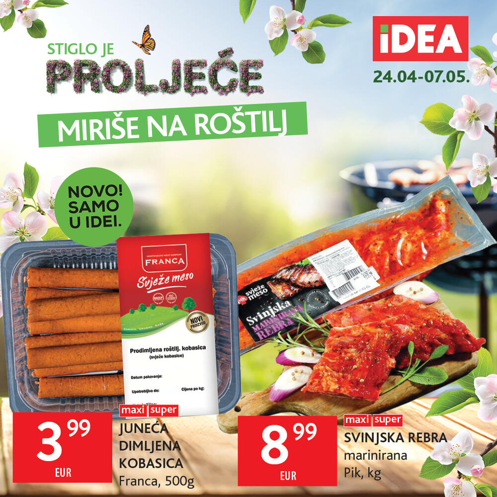 <p>Bez obzira na to da li planirate porodično okupljanje, proslavu praznika ili jednostavno uživanje u roštiljanju na otvorenom, IDEA je vaša destinacija za kvalitetne i povoljne namirnice.</p>