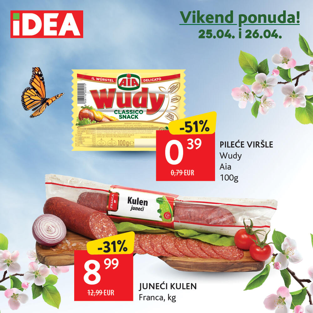 <p>Bez obzira na to da li planirate porodično okupljanje, proslavu praznika ili jednostavno uživanje u roštiljanju na otvorenom, IDEA je vaša destinacija za kvalitetne i povoljne namirnice.</p>