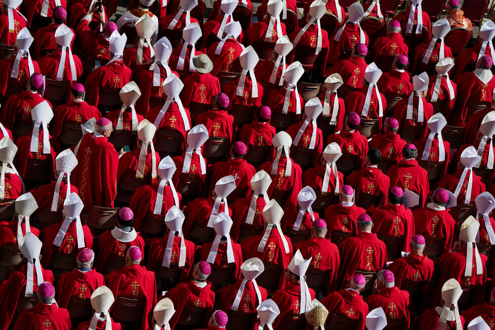 <p>Hiljade vjernika pohitale su prema Vatikanu u ranu zoru. Mnogi su kampovali kako bi zauzeli mjesta što bliže bini za ceremoniju</p>