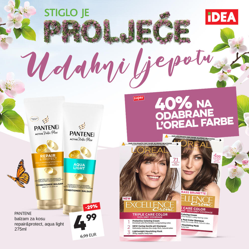 <p>Proljeće je savršen trenutak da osvježimo svakodnevicu i unesemo novine bilo da je riječ o našim navikama ili prostoru u kojem živimo. U susret toplijim danima, IDEA je pripremila posebnu ponudu proizvoda za ličnu njegu i održavanje higijene doma.</p>