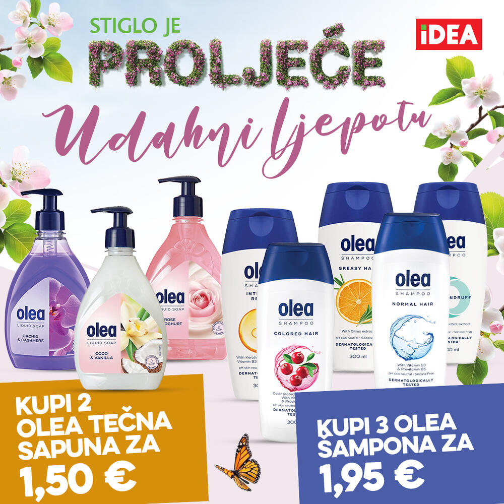 <p>Proljeće je savršen trenutak da osvježimo svakodnevicu i unesemo novine bilo da je riječ o našim navikama ili prostoru u kojem živimo. U susret toplijim danima, IDEA je pripremila posebnu ponudu proizvoda za ličnu njegu i održavanje higijene doma.</p>