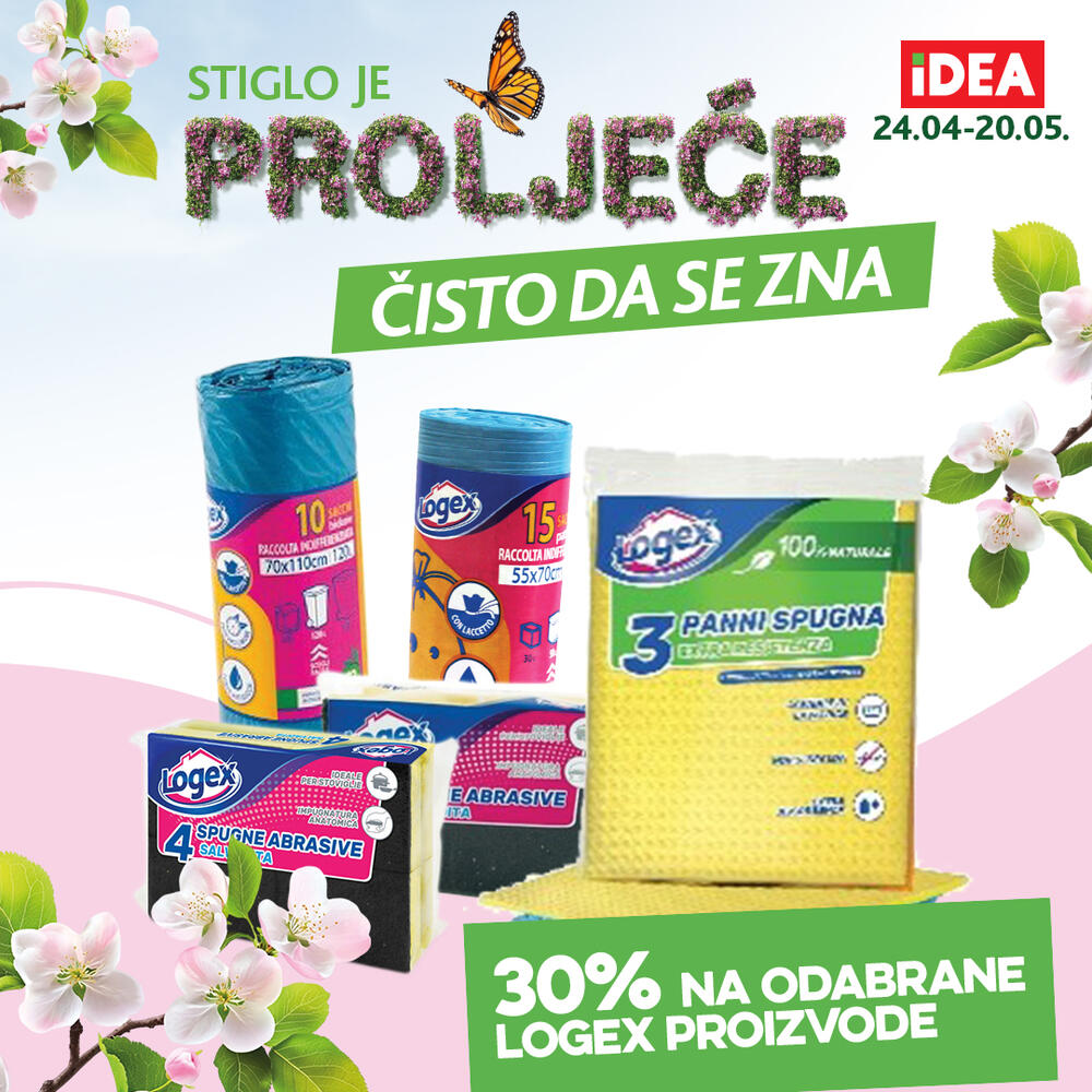 <p>Proljeće je savršen trenutak da osvježimo svakodnevicu i unesemo novine bilo da je riječ o našim navikama ili prostoru u kojem živimo. U susret toplijim danima, IDEA je pripremila posebnu ponudu proizvoda za ličnu njegu i održavanje higijene doma.</p>