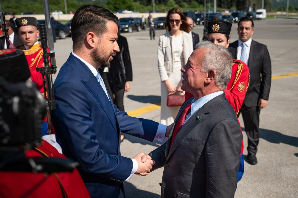Milatović i Abdulah II, Foto: Kancelarija za odnose s javnošću Predsjednika Crne Gore