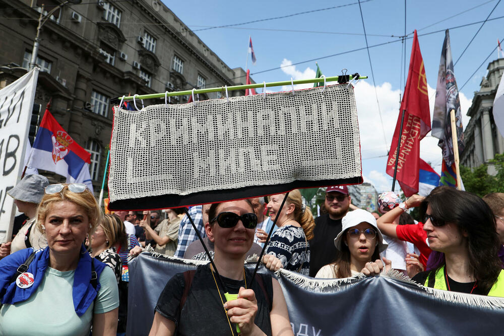Sa protesta u Novom Sadu 1. maja