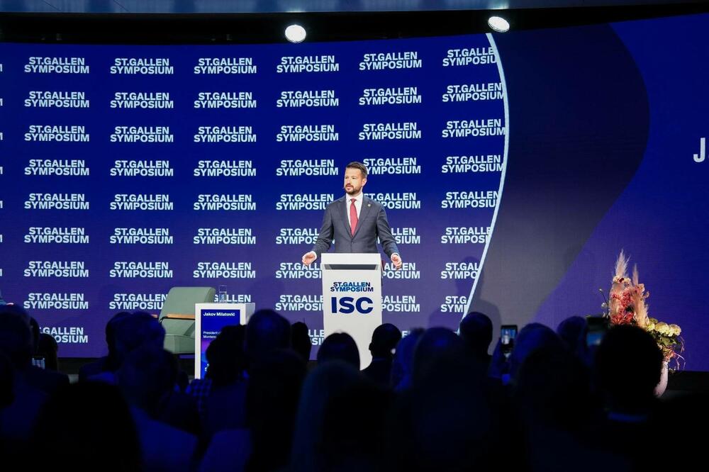 Milatović na Sant Galen Simpozijumu u Švajcarskoj, Foto: Kancelarija za odnose s javnošću predsjednika Crne Gore