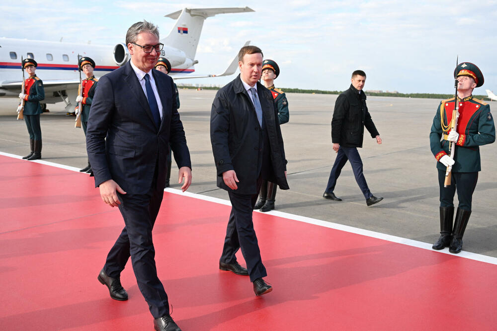 Vučić u Moskvi, Foto: Reuters