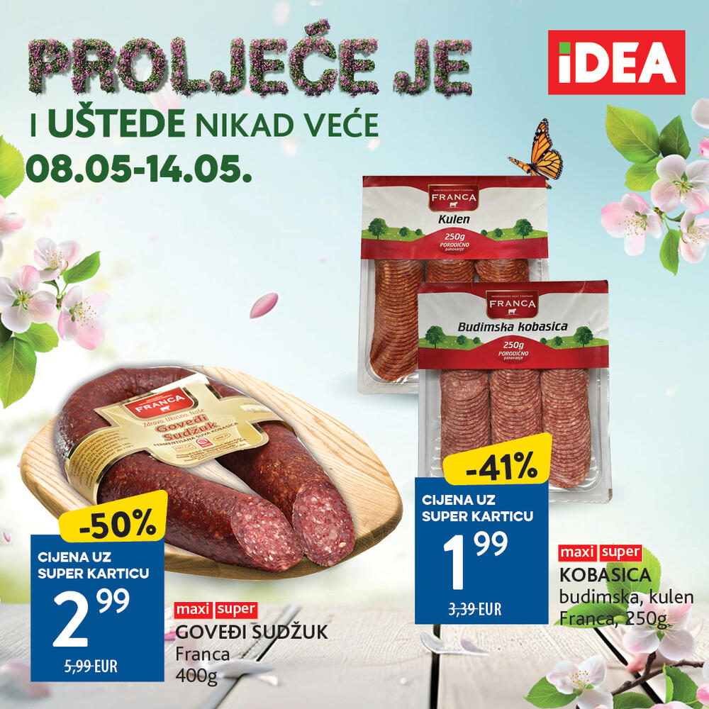 <p>Stigao je novi IDEA katalog koji donosi bogatu i raznovrsnu ponudu proizvoda po sniženim cijenama.</p>
