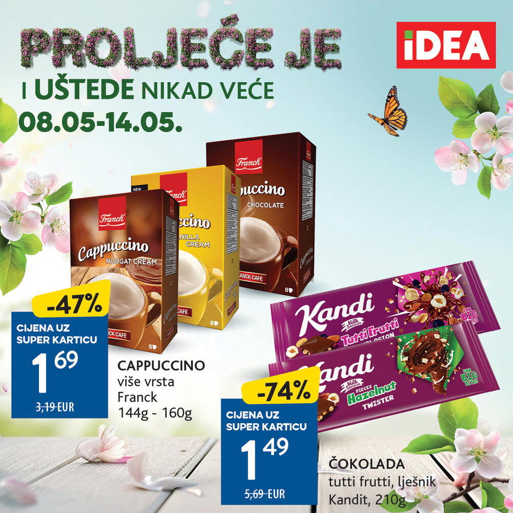 <p>Stigao je novi IDEA katalog koji donosi bogatu i raznovrsnu ponudu proizvoda po sniženim cijenama.</p>