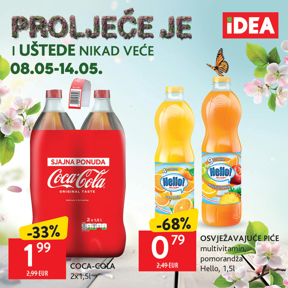 <p>Stigao je novi IDEA katalog koji donosi bogatu i raznovrsnu ponudu proizvoda po sniženim cijenama.</p>