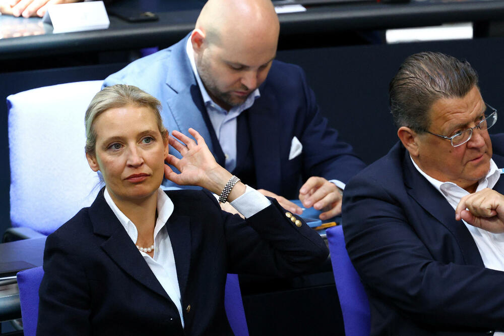 Liderka AfD-a Alis Vajdel u parlamentu, Foto: REUTERS